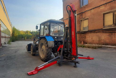 Тракторный кран манипулятор уммагро